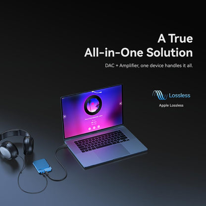 Khadas Tea Portable Headphone Bluetooth Amplifier,HiFi Hi-Res DAC USB Bluetooth 5.0, LDAC/aptX HD, PCM, DSD, MQA 32bit/384KHz ESS ES9281ACPro Qualcomm QCC5125 (Teal Blue) - color: Teal Blue