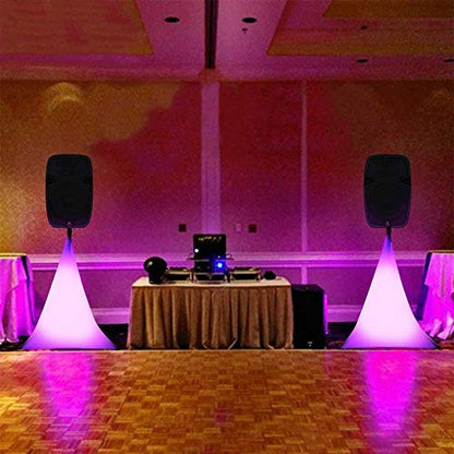 PRORECK Speaker Stand Cover Tripod Stand Skirt Skrim 360 Degree Cover White x 2 - color: TWO PACK-WHITE