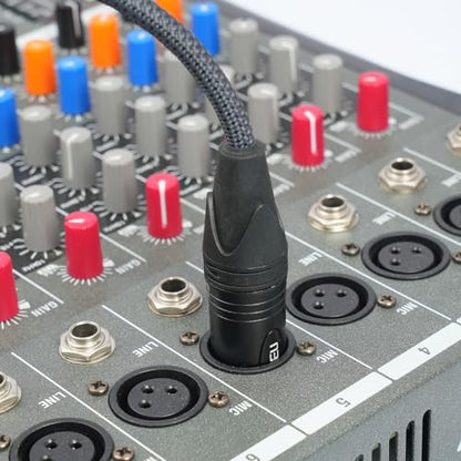 2FT XLR Female to Dual Male Y Splitter Cable, XLR Y Cable Splitter 1 Female to 2 Male for Micphone Mixer- 2Pack - color: XLR 1 Female to 2 Male, size: 2Ft*2Pack