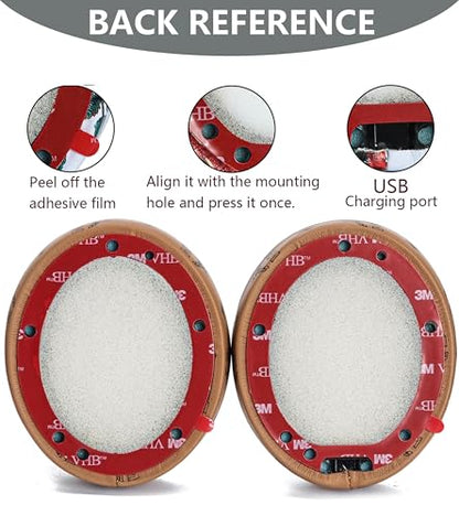 Replacement Ear Pads for Beats Studio 3 Wireless Studio 2 Wired Brown - color: Brown Flower