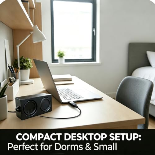 USB Computer Speaker, 4Ohm 5W Woofer, for Arduino, PC, Laptop | Loudspeaker with Plug and Play Desktop, and Game Console Diy