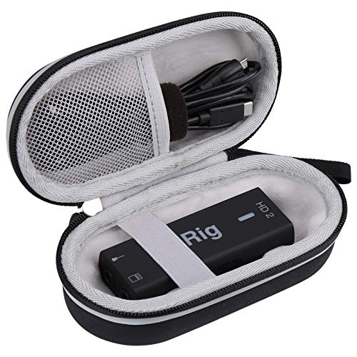 Aproca Hard Travel Storage Carrying Case for IK Multimedia iRig HD 2 digital guitar interface