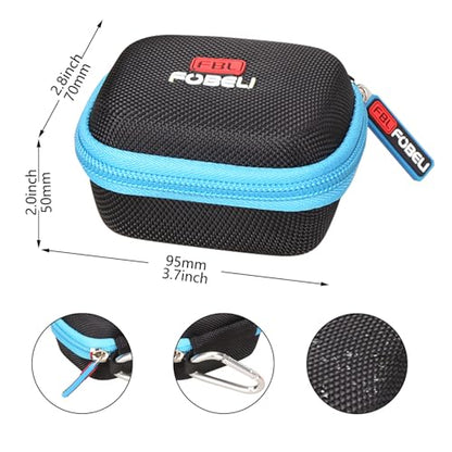 FBLFOBELI Hard Case Compatible with DEWALT Jobsite Pro Wearable Bluetooth Speaker, also fits for Noxgear 39g Wearable Bluetooth Speaker, Magnetic Clip-On Mini Speaker Storage (Blue) - color: Blue