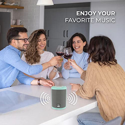 Altec Lansing - HydraMotion Wireless Bluetooth Speaker with 360 Degree Sound, Portable IP67 Waterproof for Outdoors, Shockproof, Snowproof, Everything Proof, 12 Hour Playtime (Mint Green) - color: Mint Green