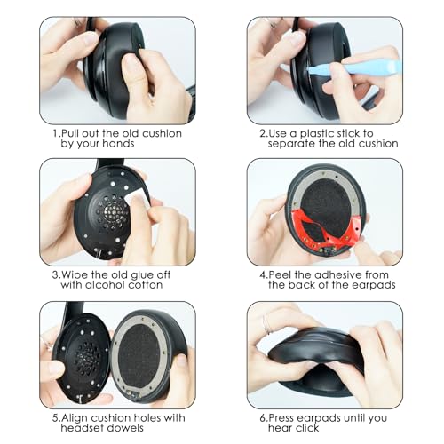 GEVO Earpads Replacement for Beats Studio 2/Studio 3 Wired & Wireless Headphones, Ear Pads Cushion for Beats Studio 2/Studio 3 with High-Density Noise Isolation Memory Foam (Mesh Black) - color: Mesh Black