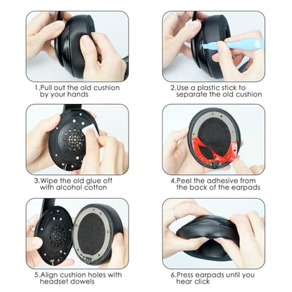 GEVO Earpads Replacement for Beats Studio 2/Studio 3 Wired & Wireless Headphones, Ear Pads Cushion for Beats Studio 2/Studio 3 with High-Density Noise Isolation Memory Foam (Mesh Black) - color: Mesh Black