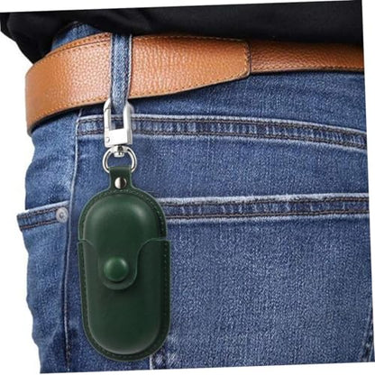 CALLARON Portable Waterproof Earphone Holder and Scratch-Proof Case for Earbuds, Dark Green Storage Cover for Travel and Daily Use