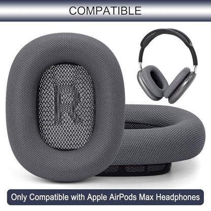 GEVO Upgraded Ear Cushions Replacement Earpads for AirPods Max 1 & 2 Headphones, Protein Leather Ear Pads Cover with Memory Foam and Magnet for AirPods Max 1 & 2 (Midnight) - color: Midnight