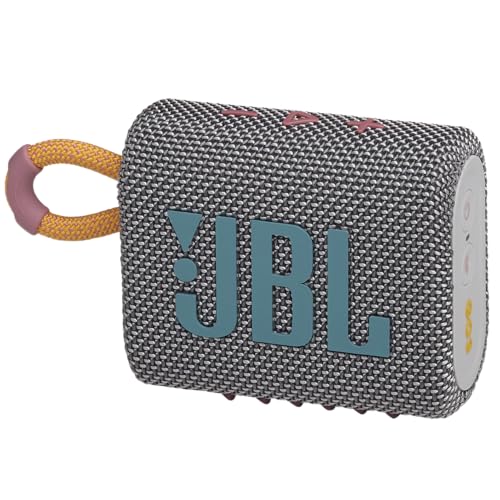 JBL Go 3 Portable Speaker with Bluetooth - Gray (Renewed) - color: Grey