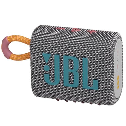 JBL Go 3 Portable Speaker with Bluetooth - Gray (Renewed) - color: Grey