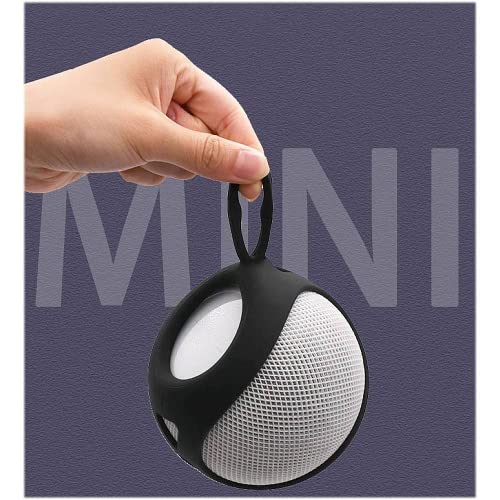 SaharaCase Silicone Sleeve Case for Apple HomePod Portable Bluetooth Speaker [Shockproof Bumper] Rugged Protection Anti-Slip Grip (Black) - color: Black