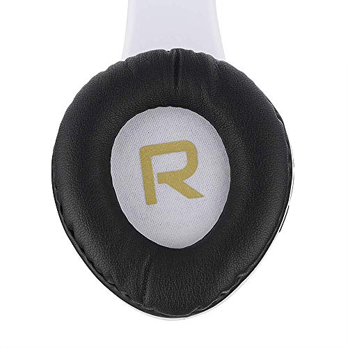 PowerLocus Bluetooth Over-Ear Headphones, Wireless Stereo Foldable Headphones Wireless and Wired Headsets with Built-in Mic, Micro SD/TF, FM for iPhone/Samsung/iPad/PC (Black/White) - color: Black/White
