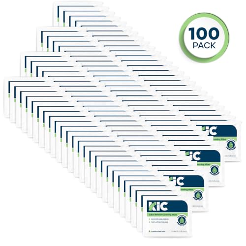 KIC> KICTeam - Label Printer Cleaning Wipes (100 Wipes) - NSF Certified - Presaturated with PrintMint | NSF Certified, For Cleaning Printer Printhead, Platen Rollers & Cutter, Saturated with Fast-Acting Formula - K2-WST100PM