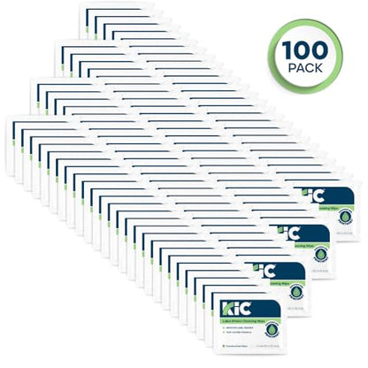 KIC> KICTeam - Label Printer Cleaning Wipes (100 Wipes) - NSF Certified - Presaturated with PrintMint | NSF Certified, For Cleaning Printer Printhead, Platen Rollers & Cutter, Saturated with Fast-Acting Formula - K2-WST100PM
