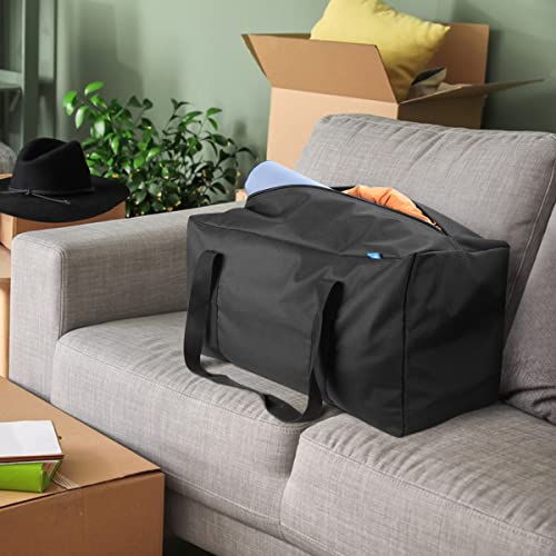 COOLBEBE 24x12x12 Inch Travel Duffle Bag, 53L Mid-Size Weekender, Black | Water Resistant for Overnight Trips, Camping, and Sports Gear Hauling - size: 24” x 12” x 12”
