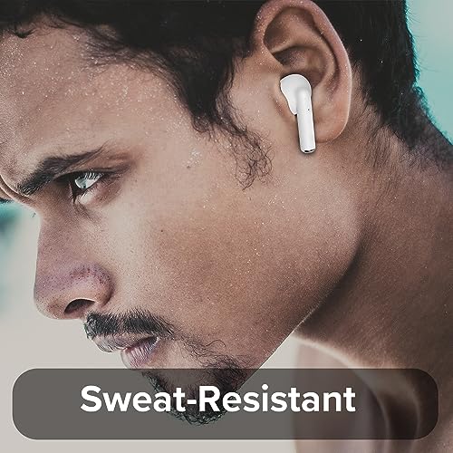 Coby True Wireless Earbuds with LCD Battery Readout Charging Case, Mini Bluetooth in-Ear Headphones with Built-in Mic, Lightweight Design, Noise-Isolating and Secure Fit, 10-Hour Playtime, White - color: White