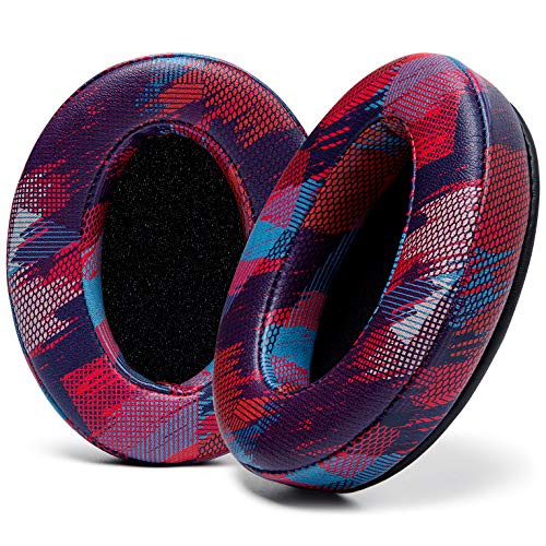 WC Wicked Cushions PadZ - Thick & Soft Ear Pads for ATH M50X / M40X / SteelSeries Arctis/HyperX Cloud & Alpha/Logitech G Pro X/Compatible with Over 50 Headphones | Speed Racer - color: Purple Speed Racer