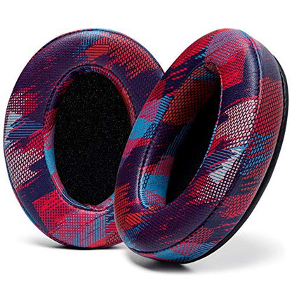 WC Wicked Cushions PadZ - Thick & Soft Ear Pads for ATH M50X / M40X / SteelSeries Arctis/HyperX Cloud & Alpha/Logitech G Pro X/Compatible with Over 50 Headphones | Speed Racer - color: Purple Speed Racer