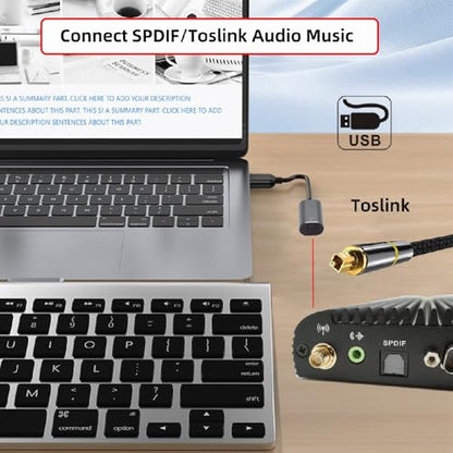 xiwai USB Type-A to SPDIF Toslink Audio Optical Jack Opt USB2.0 Male to Digital Optical Fiber Optic Sound Interface Female Adapter Wire for Desktop Laptop 20cm - style: Type-A to Toslink Female