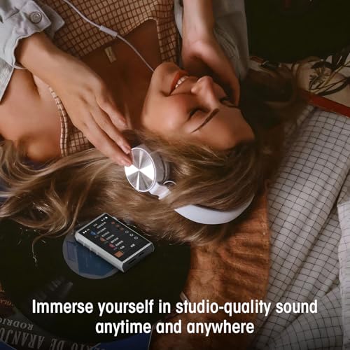 SHANLING M1 Plus Protable Hi-Fi Music Player M1Plus High-Definition Lossless MP3 Player ES9069Q DAC Dual SGM8262 Amplifier PCM768 DSD512 Bluetooth 5.2 LDAC WiFi DLNA Airplay Silver - color: Silver