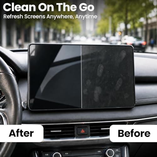 Electronic Wipes Screen Cleaner Streak-Free [2 Pack x40] Computer Screen Wipes, TV Screen Cleaner Wipes, Monitor Wipes for Smart TV, Laptop, iPhone, ipad and more - [Microfiber Cloth + 80 Wipes] - size: 40 Count (Pack of 2)