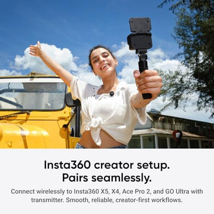 Insta360 Mic Air (1 TX + 1 RX), Noise Cancelling, 300m Range, Wireless Microphone for USB-C iPhone/Android/PC/Mac, Vlog, Streaming - style: Mic Air (1 TX + 1 RX)