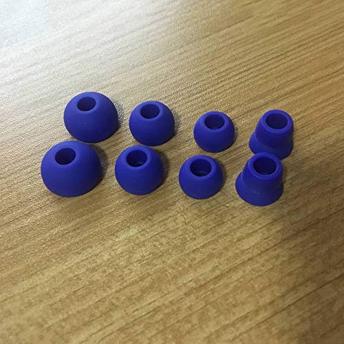 Replacement Silicone Earbuds Ear Tips Eargels Buds Set Compatible with Beats Powerbeats 3 Powerbeats 2 Wireless in-Ear Earphones (4 Pairs/Dark Blue) - color: Dark Blue