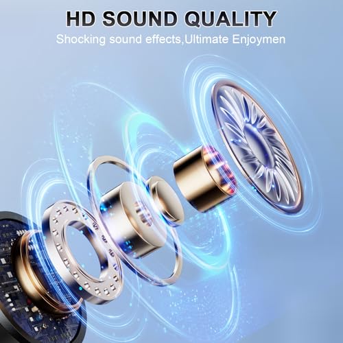 Tukio Bluetooth Speaker, lPX7 Waterproof Shower Portable Speaker with LED Light, Bluetooth 5.4 HD Stereo Sound, Digital Display with Suction Cup, Wireless Speaker for Outdoor Party Beach Bathroom