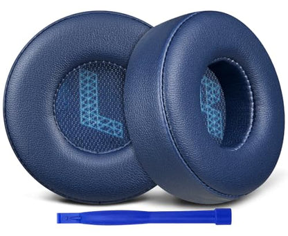SOULWIT Replacement Earpads for JBL Live 670NC On-Ear Headphones(Do Not Fit Tune 670NC), Ear Pads Cushions with Soft Protein Leather and High-Density Noise Isolation Foam - Navy Blue - color: Navy Blue