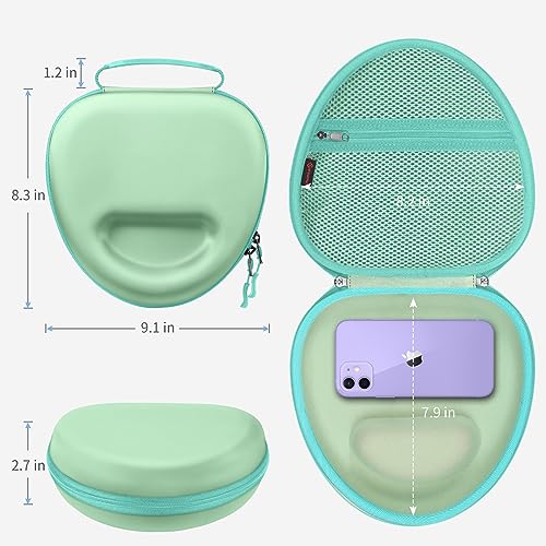 Fintie Hard Case for AirPods Max 2 (2026) and AirPods Max 1 (2024/2020) | Travel Carrying Storage Bag, Shockproof, Protective, Auto Wake/Sleep, Green - color: Green