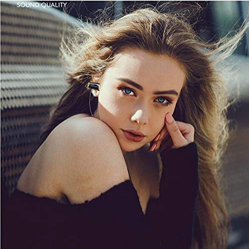 Single Earphone One Side Earplugs with Microphone 3.5mm Plug Single Earbud Stereo Sound Reinforced Cord Compatible with Smartphone MP3,Radio