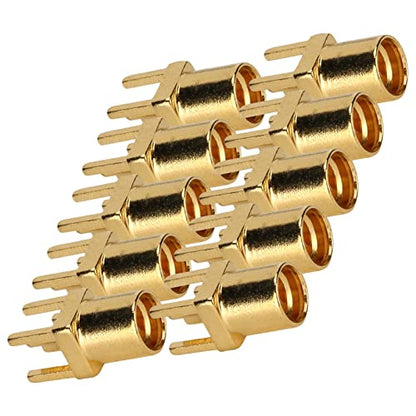 10PCS MMCX Female Connectors 4 Pin Solder Type for PCB Antenna Earphone Repair