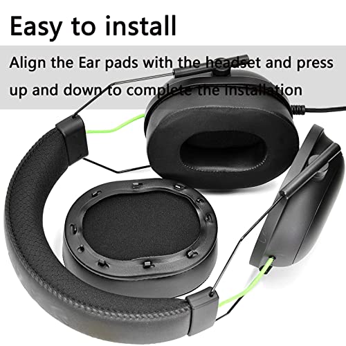 Defean Cooling Gel Earpads for Razer BlackShark V2/V2 Pro Headset | (Does Not Fit BlackShark V2 Pro 2023 Edition Model) Added Thickness High-Density Noise Isolation Foam