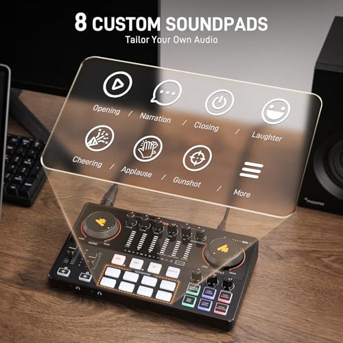 MAONO Podcast Equipment Bundle: USB XLR Dynamic Microphone and Audio Interface for Podcast Recording, Streaming(PD300X+E2 Gen2+XLR180)