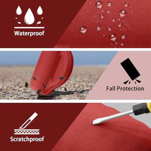 Aenllosi Hard Case for JBL Charge 6 Speaker, Red | EVA case construction, Water-resistant design, Dust-resistant design, Protective case only - color: Red