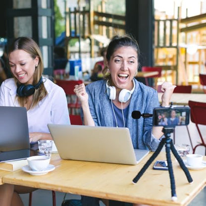 SUPVOX USB-C Condenser Microphone for Phone & PC, Plug & Play Mini Microphone with Noise Reduction Sponge Cover, for Live Streaming, Gaming, Recording, Podcast, Online Meetings