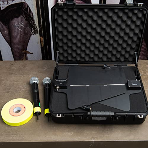 Small Medium Hard Case with Wheels and Pick'n'UP Foam | Protective Carrying case Gun, in-Ear, Wireless System or Camera Set - style: № 70-01 Int: 17.52 X 12.79 X 5.31 In.