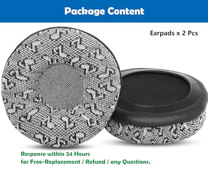 PC960 Headphone Reinforced Durable Fabric Replacement Earpads Compatible with Logitech PC960 960 USB H650E H650e H820e Wireless Headphone Earpads Cushion