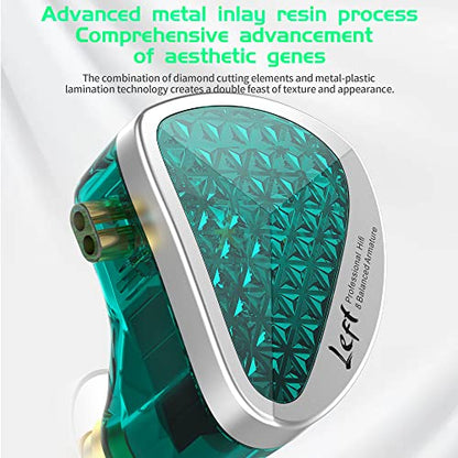 Kinboofi KZ AS16 PRO in Ear Headphone,8 BA Units on Each Side Wired Earphone with PCB Electronic Frequency Division HiFi IEM Earbuds, KZ Stage Monitor Earphone HiFi Earbuds Headphone (Cyan, No Mic)… | KZ Wired Earbuds with PCB Electronic Frequency Divisio