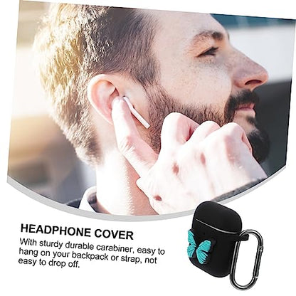 STOBOK 2pcs Earphone Case Charging Slot Silicone Cover Buckle for Easy Attachment