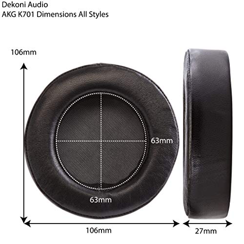Dekoni Audio Replacement Earpads Compatible with AKG K701, K702, K7XX and More (Elite Fenestrated Sheepskin) - color: Elite Fenestrated Sheepskin
