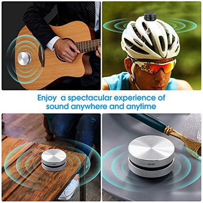 Wirelessly BT Mini Speaker Bone Conduction Wireless, Stereo Bass Sound Creative Portable Speaker Mini Size Music Player Built-in Mic Sound Box for Home,Outdoor,Travel - size: 1 pack