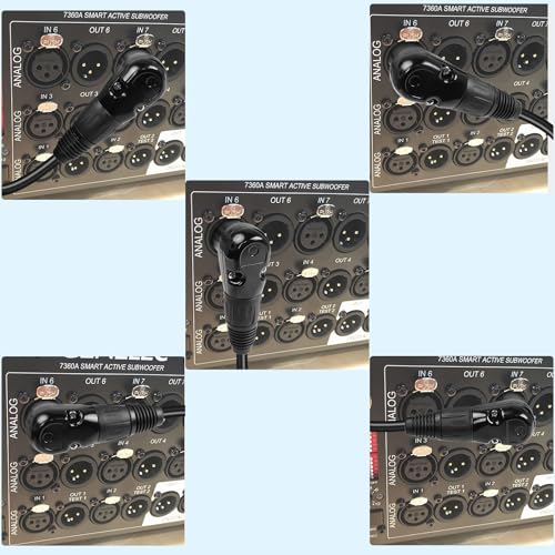 QIANRENON Adjustable 90 XLR Microphone Solder Adaptor - 3Pin XLR Male Right Angle Solder Connector Plug, Multi Angle Adjustable, for DIY/Repair/Narrow Space Wiring - style: Male