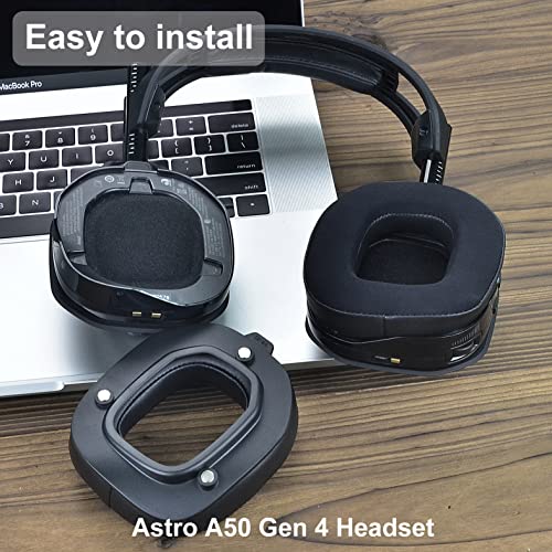 Defean Earpads for Astro A50 Gen4 / A50 Gen5 / A50X (Cooling Gel) | Ear pads and Microphone Foam, Upgrade High-Density Noise Cancelling Foam, Ear Cushions Added Thickness - color: Cooling Gel