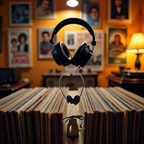 JJLFresheners Black Retro On Ear Headphones, Wired Stereo Headphones, Headphone, Lightweight Portable Headphone with Adjustable Headband,Over,Open-Ear,and Earbuds