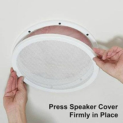Reliable Hardware Company RH-4002-10-2-A White Universal Surface Mount 10" Speaker Covers, Pair