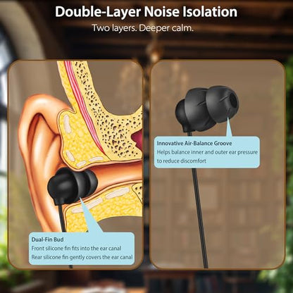 Sleep Earbuds, 3.5mm Wired Sleep Headphones with Mic, for Side Sleepers | Soft Type C Earphones with Built-in Mic, Dual-Layer Noise Isolation, Ideal for Sleep, Travel & Daily Use - style: 3.5mm jack