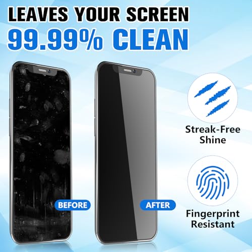 Threlaco 240 Wipes/12 Pack Electronic Cleaning Wipes, Pre-Moistened Screen Wipes for TVs, Computer, Monitor, Phones and Other Electronics, Resealable for a Freshness Lock, No Scratches, No Steaks