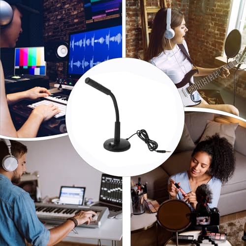 VALICLUD Computer Microphone for Game Voice Chat and Singing Black