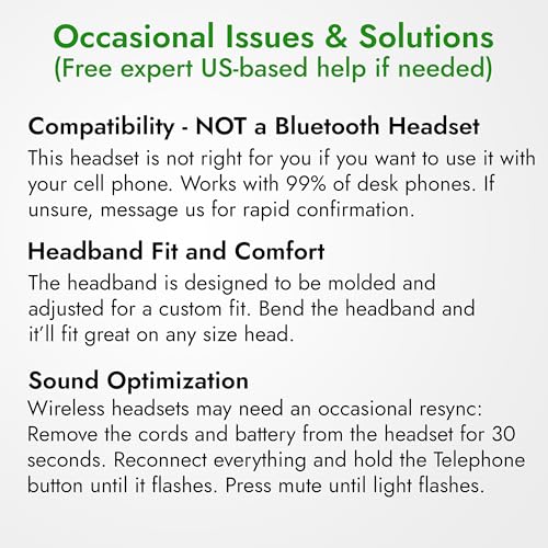 Leitner LH275 Premium Lite 2-in-1 Wireless DECT Headset for Office Phones - size: Dual-Ear